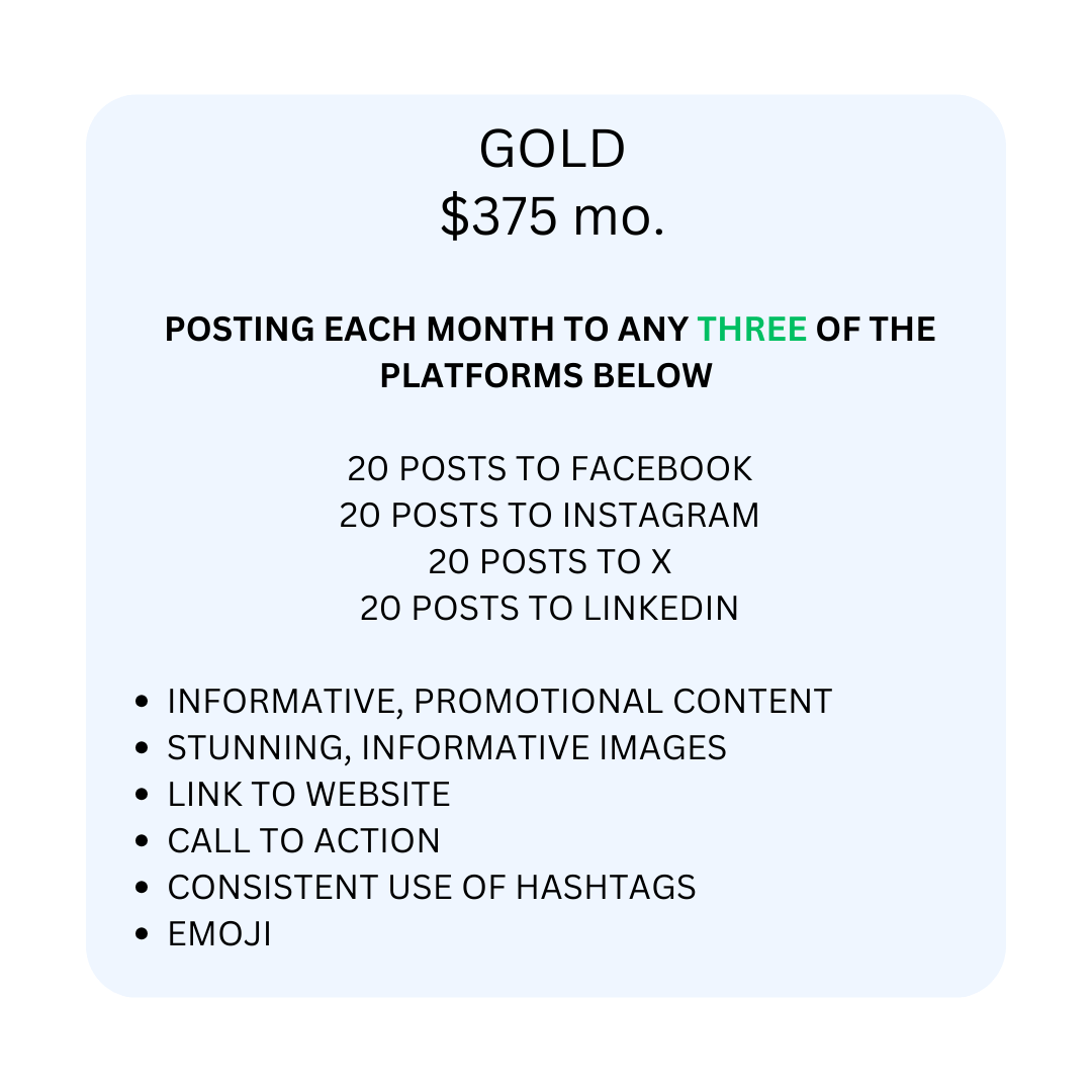 Gold Posting Plan