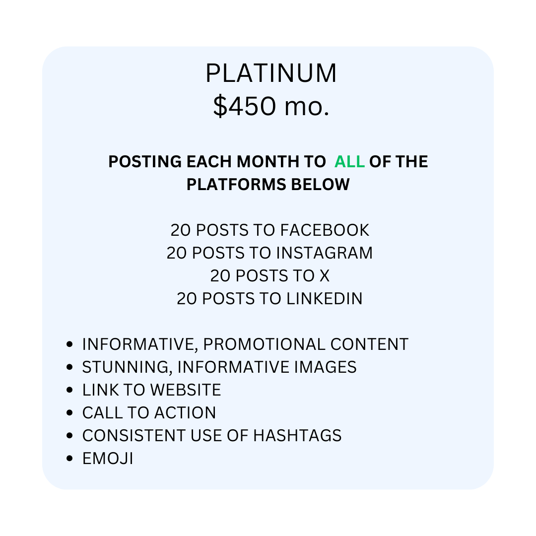 Platinum Posting Plan